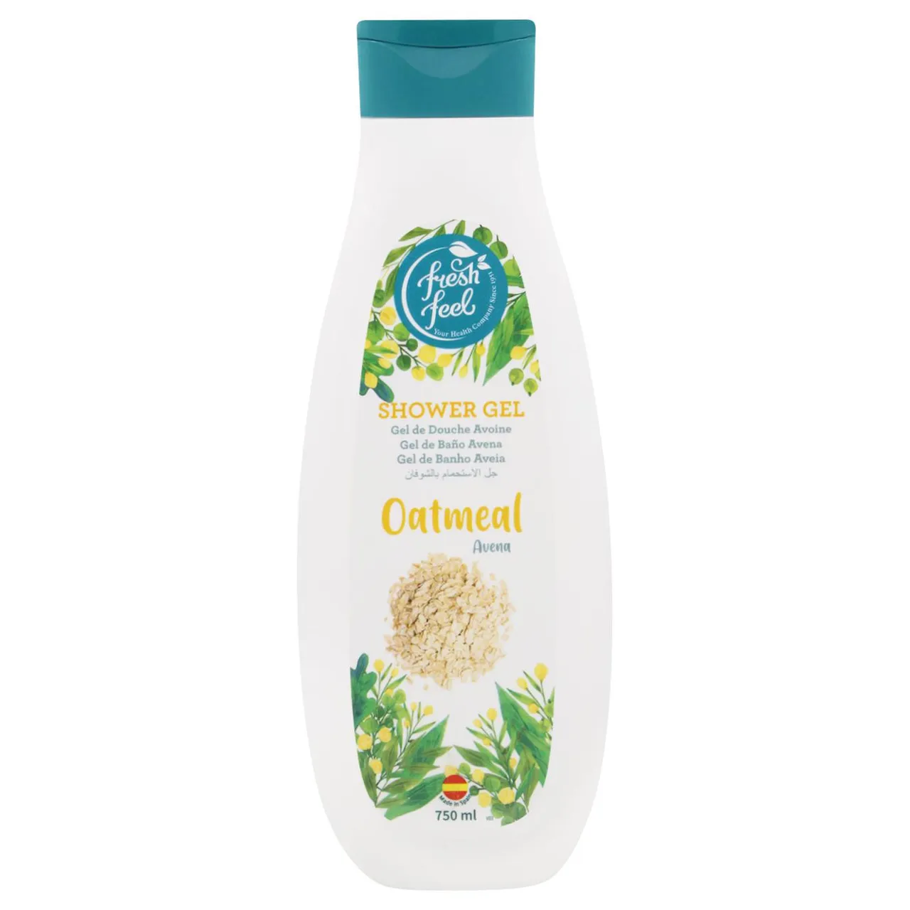 Гель для душу Fresh Feel Oats 750мл - Фото 1
