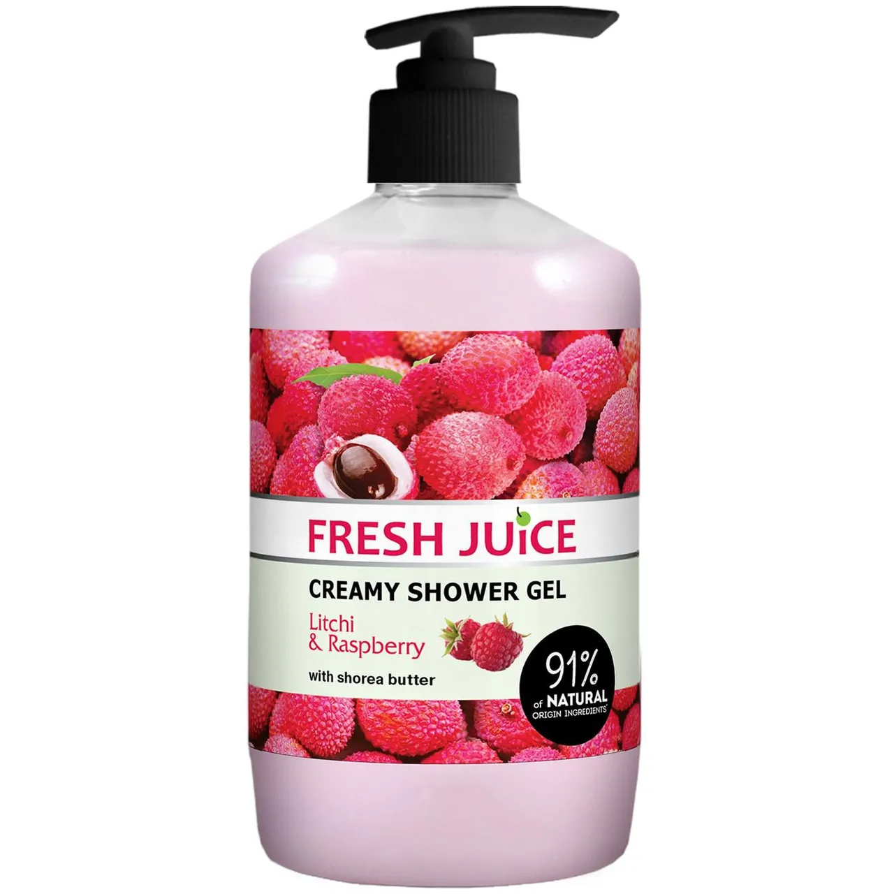 Гель для душу Fresh Juice Лічі та малина 750мл - Фото 1