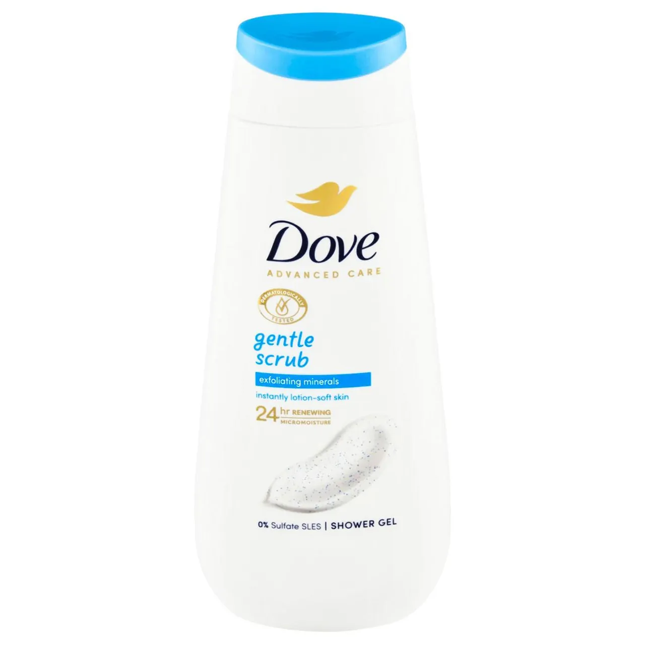 Гель для душу Dove Gentle Scrub Exfoliating Minerals 225мл - Фото 1