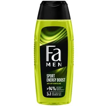 Гель для душу Fa Men Sport Energy Boost з ароматом гуарани і женшеню 400мл - Фото 1