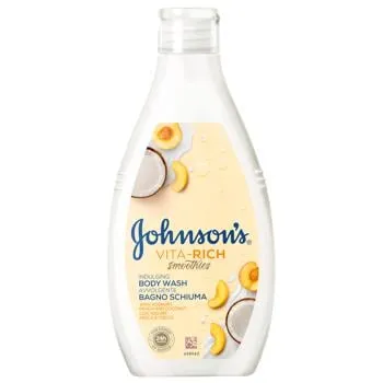 Гель для душу Johnson's® Vita-Rich Смузі Розслабляючий з йогуртом кокосом і екстрактом персика 750мл - Фото 1
