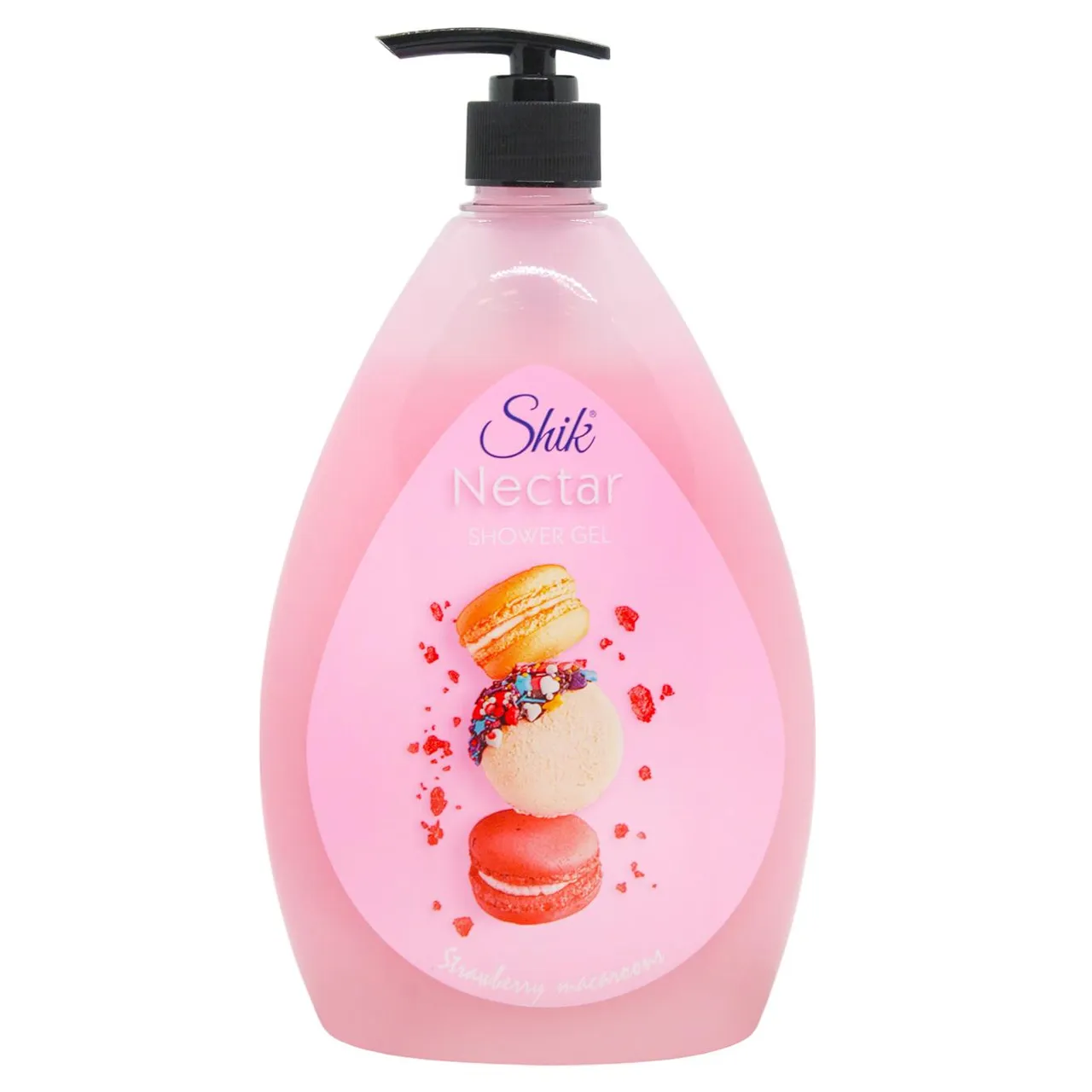 Гель для душу Shik Nectar Полуничні макаруни 900г - Фото 1