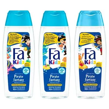 Гель для душу і шампунь Fa Kids Хоробрий пірат дитячий 250мл - Фото 1