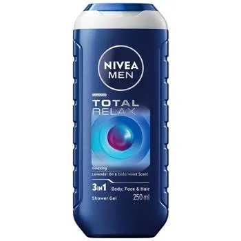 Гель для душу Nivea Men Total relax 3в1 250мл - Фото 1