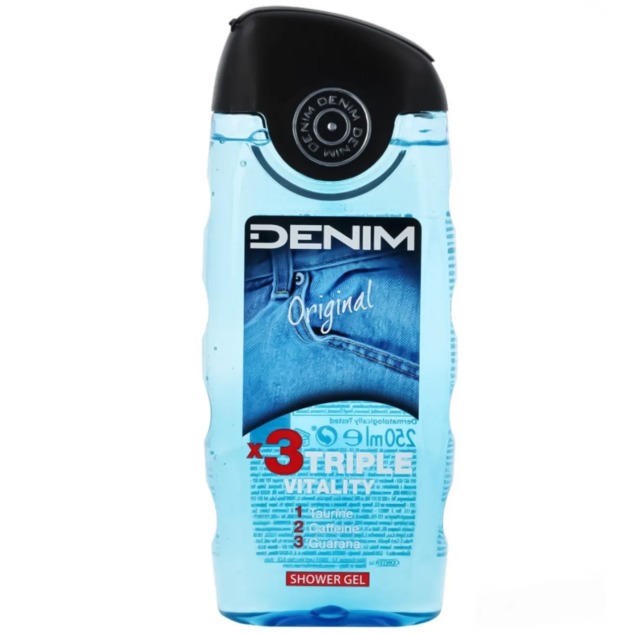 Гель для душу Denim Original Triple Vitality 250мл - Фото 1
