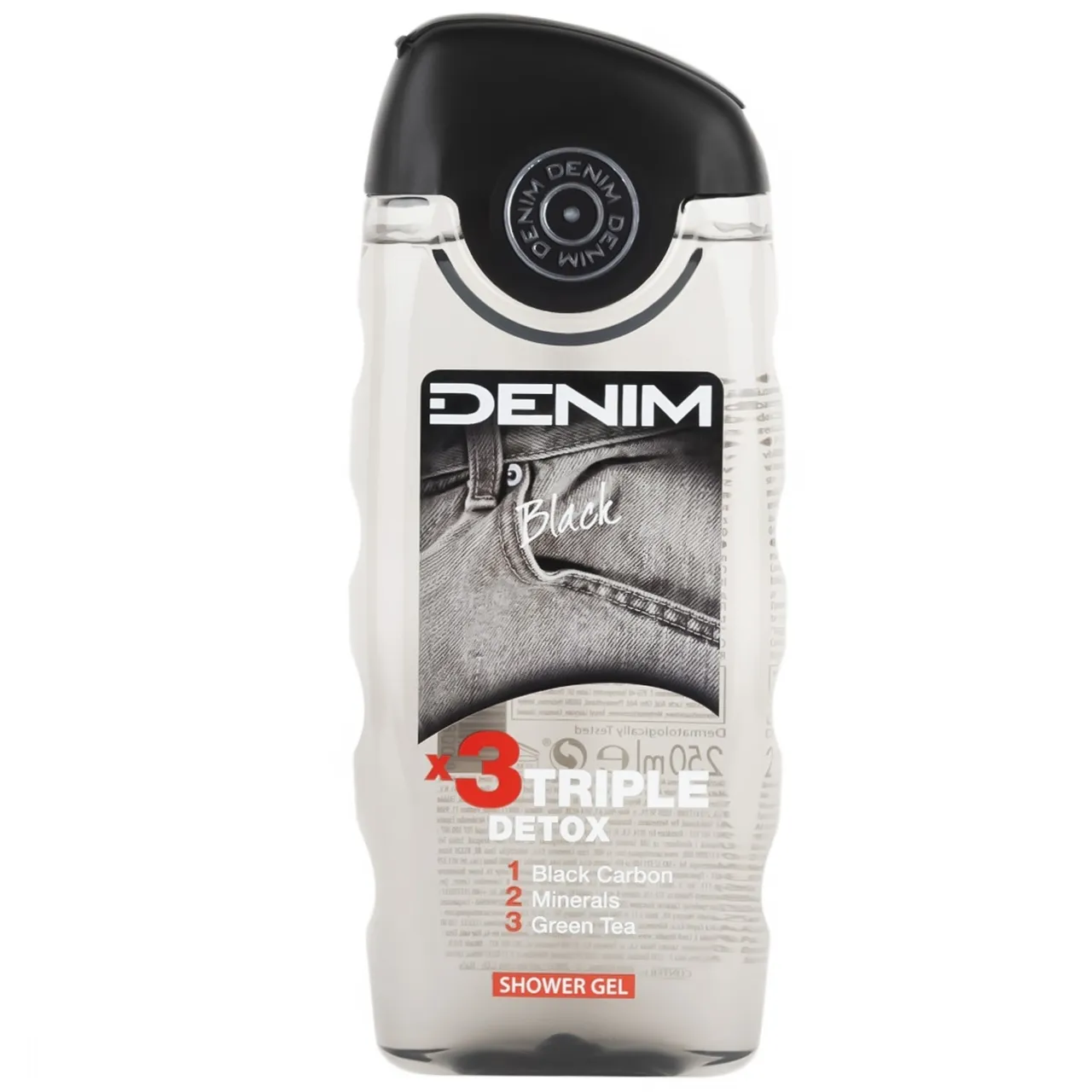 Гель для душу Denim Black Triple Detox 250мл - Фото 1