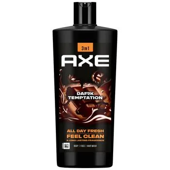 Гель для душу та шампунь Axe Dark Temptation 700мл - Фото 1