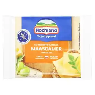 Сир плавлений Hochland Маасдамер скибочками 40% 130г зображення