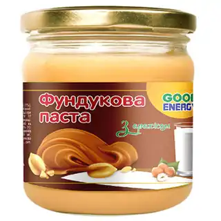 Паста фундукова Good Energy з арахісом 180г зображення