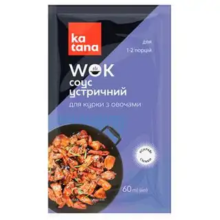 Соус Katana Wok Устричний для курки з овочами 60мл зображення