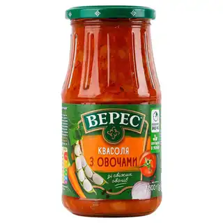 Квасоля Верес з овочами 445г зображення