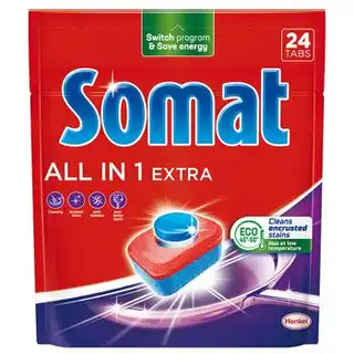 Таблетки для посудомийних машин Somat All in 1 Extra 24шт зображення