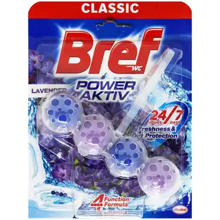 Блок для унітазу Bref Power Aktiv Лаванда 50г зображення