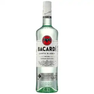 Ром Bacardi Carta Blanca білий 40% 0,7л зображення