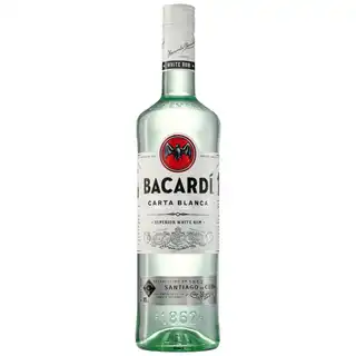 Ром Bacardi Carta Blanca білий 40% 1л зображення