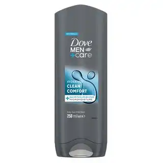 Гель для душу Dove Men+Care Clean Comfort Hydrating 250мл зображення
