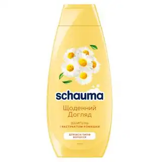 Шампунь Schauma Щоденний Догляд з екстрактом ромашки для всіх типів волосся 400мл зображення