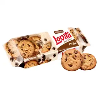 Печиво Roshen Lovita з шоколадними шматочками 150г зображення
