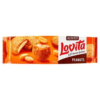 Печиво Roshen Lovita з арахісом 127г зображення