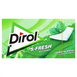 Жувальна гумка Dirol X-Fresh Свіжість м`яти 13,5г зображення