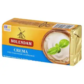 Сир плавлений Molendam Crema Bianca 45% 70г зображення