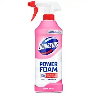 Спрей-піна для чищення унітазу та ванної Domestos Квіткова свіжість 435мл зображення