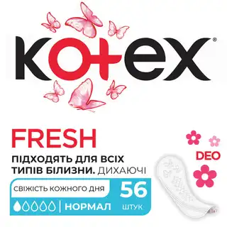 Прокладки щоденні Kotex Deo Normal 56шт зображення