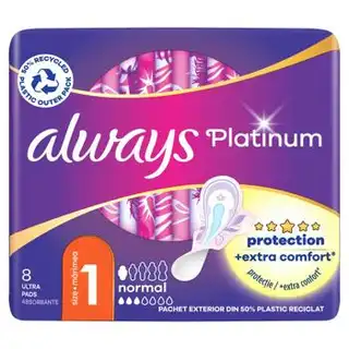 Прокладки гігієнічні Always Platinum Ultra Normal 8шт зображення