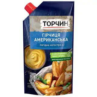 Гірчиця ТОРЧИН® Американська лагідний смак 130г зображення