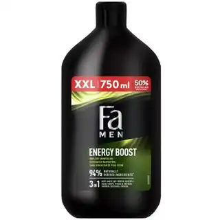 Гель для душу Fa Men Sport Energy Boost з ароматом гуарани і женшеню 750мл зображення