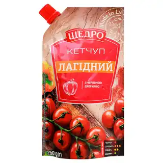 Кетчуп Щедро Лагідний 250г зображення