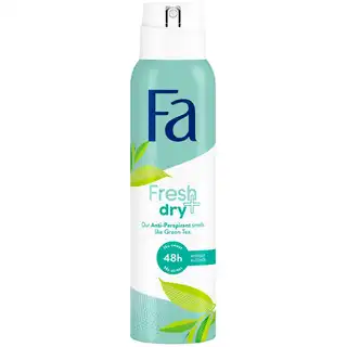 Антиперспірант аерозольний Fa Fresh&Dry зелений чай 150мл зображення