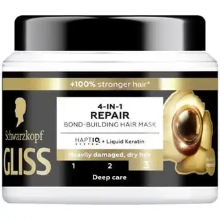 Маска для волосся Gliss Repair 4в1 400мл зображення