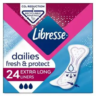 Прокладки щоденні Libresse Dailies Fresh extra long подовжені 24шт зображення