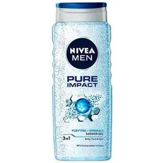 Гель для душу Nivea Men Pure Impact 500мл зображення