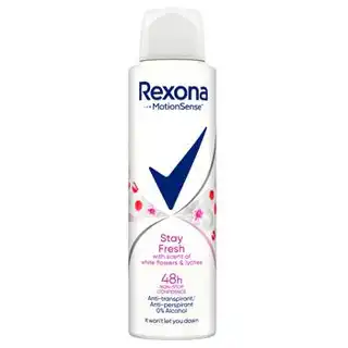 Антиперспірант аерозольний Rexona Stay Fresh білі квіти та лічі 150мл зображення