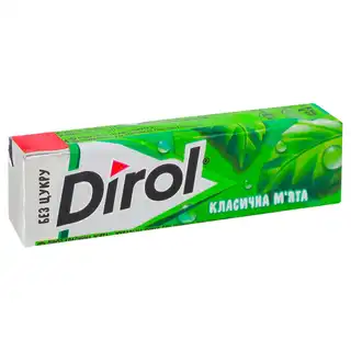 Жувальна гумка Dirol Класична м'ята 14г зображення