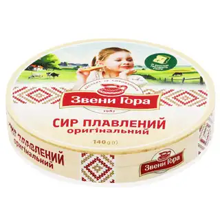 Сир плавлений Звени Гора Оригінальний порційний 50% 140г зображення