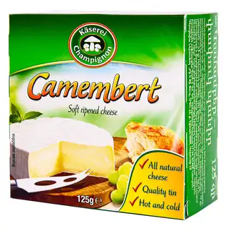 Сир Kaserei Champignon Камамбер 50% 125г зображення