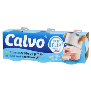 Тунець Calvo у соняшниковій олії 65г х 3шт зображення