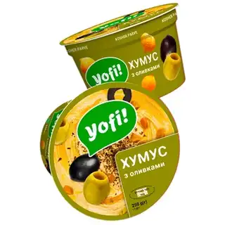 Хумус Yofi! з оливками 250г зображення