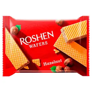 Вафлі Roshen Wafers горіх 72г зображення