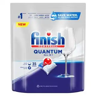 Таблетки для посудомийних машин Finish Quantum All in 1 35шт зображення