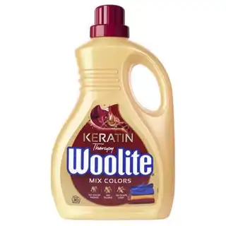 Гель для прання Woolite Keratin Therapy для кольорових тканин 1,8л зображення