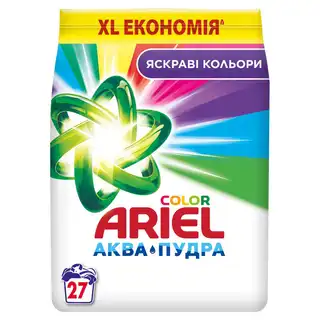 Пральний порошок Ariel Color Аква-пудра автомат 4,05кг зображення