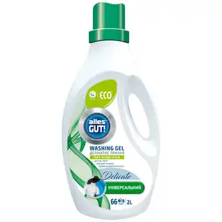 Гель для прання Alles Gut! Eco Delicate універсальний 2л зображення