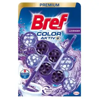 Блок для унітазу Bref Color Aktiv Лаванда 100г зображення
