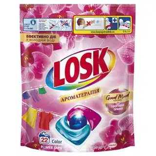 Капсули для прання Losk Color Ароматерапія 22шт зображення