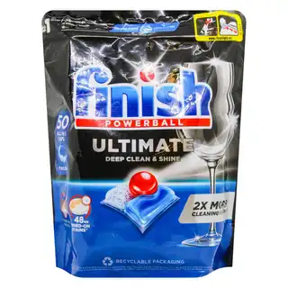 Таблетки для посудомийних машин Finish Powerball UItimate All in One 50шт зображення