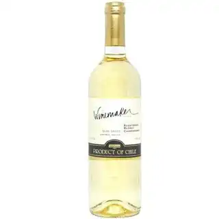 Вино Winemaker Sauvignon Blanc-Chardonnay біле напівсолодке 12% 0,75л зображення